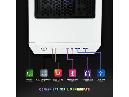 B450M Dark Castle Desktop Computer, AMD Ryzen 7 Gen 5, 16GB, +1TB HD 1TB SSD